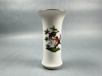 Rothschild Bird By Herend 4' Vase #7035