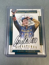 2017 Panini National Treasures Signatures Kenny Wallace 12 Of 25.