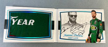 2017 Panini National Treasures Material And Signature Corey Lajoie No BP-cL.