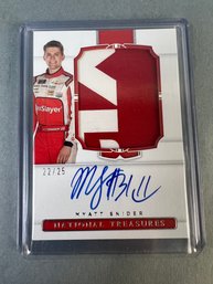 2021 Panini National Treasures Signatures And Material Myatt Snyder 22 Of 25.