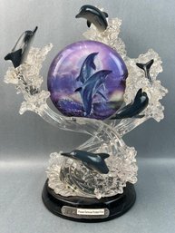The Bradford Exchange Ocean Serenade Acrylic Dolphin Sculpture