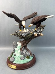 The Bradford Exchange Guardian Falls Resin Eagle Sculpture