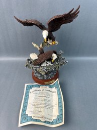 The Bradford Exchange Natures Protectors Resin Eagle Sculpture