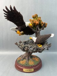 The Bradford Exchange Autumn Majesty Resin Eagle Sculpture