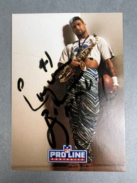 Autographed 1991 Proline Eugene Robinson Football Card.