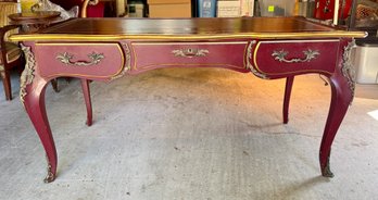French Leather Top Desk