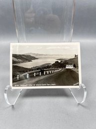 Vintage Black-and-white Postcard Of Roosevelt Lake At Grand Coulee Dam, Washington