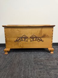 Honey-finish Solid Wood Cedar Chest
