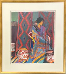 Amado M Pena Jr, Tres De Acoma Y Mujer Sentada   *local Pick Up Only*