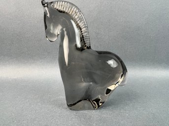 Small Glass Horse Handmade By Reijmyre Sweden
