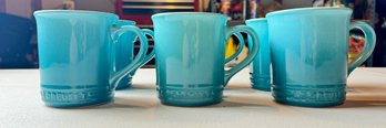 Le Creusets Caribbean Stoneware Tea Cup Set Of 6