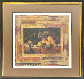 Pencil Signed By Danielle Desplan,  Peches Et Amandes  Lithograph