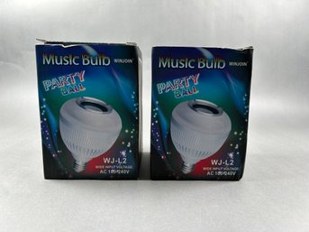 Two Music Bulb Party Ball New