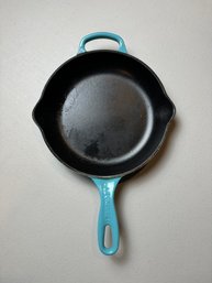Le Creuset Caribbean Signature Enameled Cast Iron Skillet