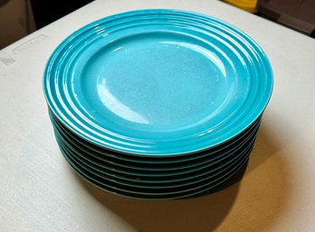 Le Creuset Caribbean Vancouver Dinner Plates Set Of 8