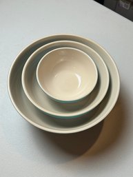 Le Creuset Caribbean Stoneware Prep Bowls Set Of 3