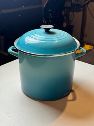 Le Creuset Caribbean Enamel On Steel Stockpot With Lid