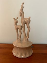 Vintage Kron Mid-century Deer Fawn TV Lamp