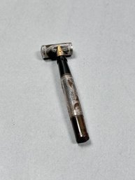 Waterman Safety Fountain Pen Featuring A Sterling Silver Filigree Overlay