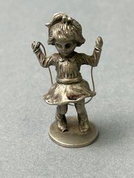 Hudson Pewter Little Girl Jump Roping
