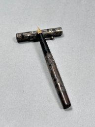 Waterman's Ideal Fountain Pen Featuring A Sterling Silver Filigree Overlay