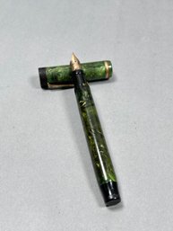 Vintage Parker Duofold Fountain Pen In The Jade Green