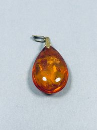 Vintage 1.5' Teardrop Shaped Pendant