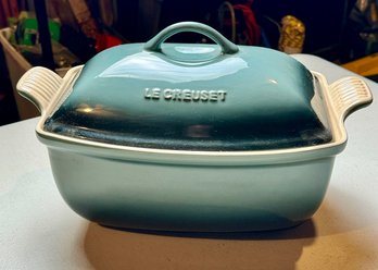 Le Creuset Rectangle Green Covered Baker
