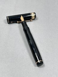Black Wahl Eversharp Decoband Gold Seal Fountain Pen