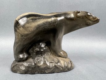 Philip Thorn Carved Polar Bear.