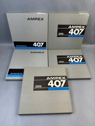 Lot Of 5 Ampex 407 Unused Metal Reels