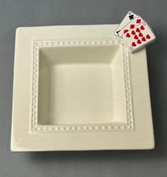 Vintage Nora Fleming Cards Decor Bowl