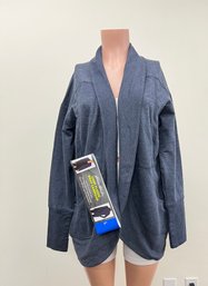 Eddie Bauer Camp Fleece Wrap Cardigan -l