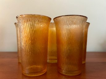 5 Carnival Marigold Tree Bark Tumblers