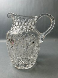 Vintage Crystal Water Pitcher