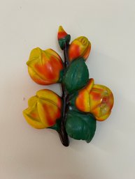 Roses Chalkware Decor