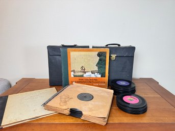Lot Of Vinyl Records - Mixed Group Of 45s & Collection Of Victor Records