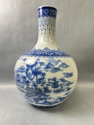 Vintage Extra Large Chinese Porcelain Vase With Mao Zedong.