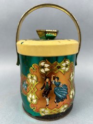 Vintage Murray Allen Regal Confections Covered Tin With Handle.