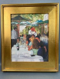 Giclee Restaurant Scene On Canvas