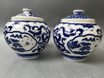 Chinese Porcelain Spice Jars.