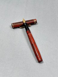 Whal Eversharp Red Wood Grain Fountain Pen