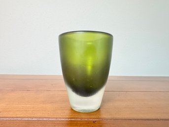 Heavy Green Glass Piece