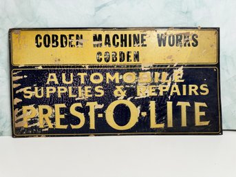 Prestolite Vintage Metal Sign