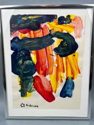 Dated 2009 Unsigned Abstract Art.