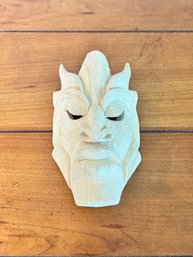 Small Carved Wood Mask - Signed