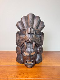 Carved Wood Tribal Mask