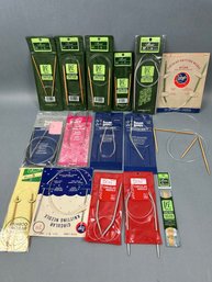Lot Of Circular Knitting Needles Various Makers.