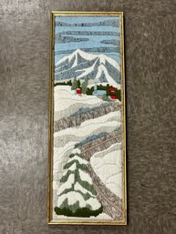 Woven Snow Scene Picture