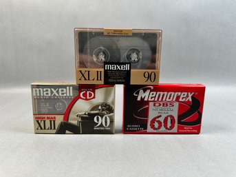 Lot Of Three Blank Cassettes